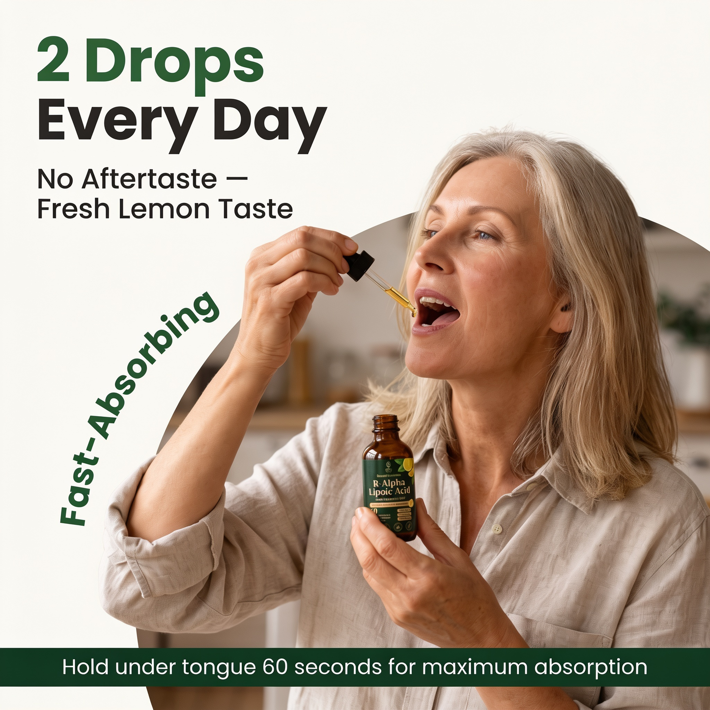 RootedNutrients R-Alpha Lipoic Acid Drops - Support Nerve Health & Regeneration